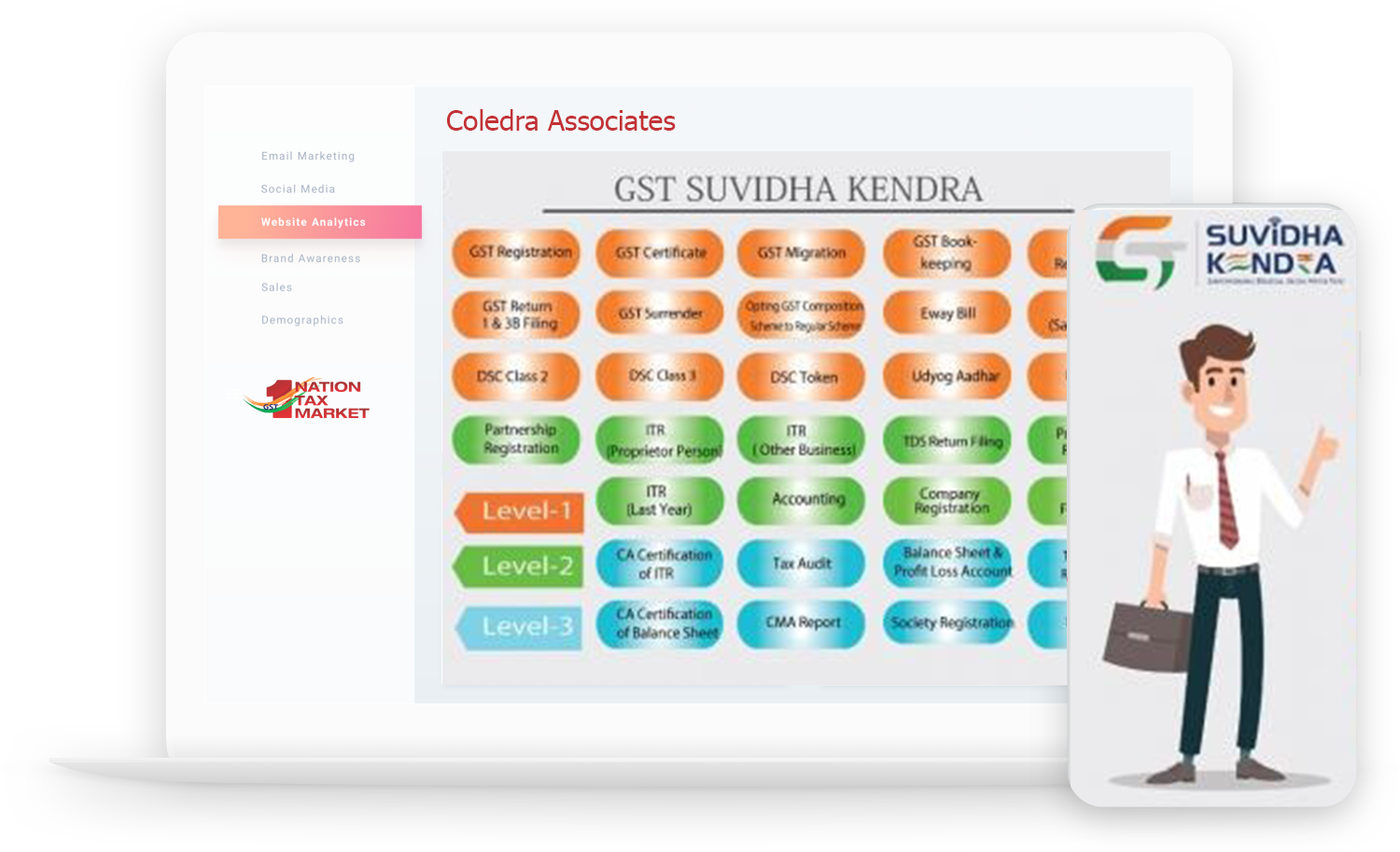 Coledra Associates on GST Suvidha Kendra